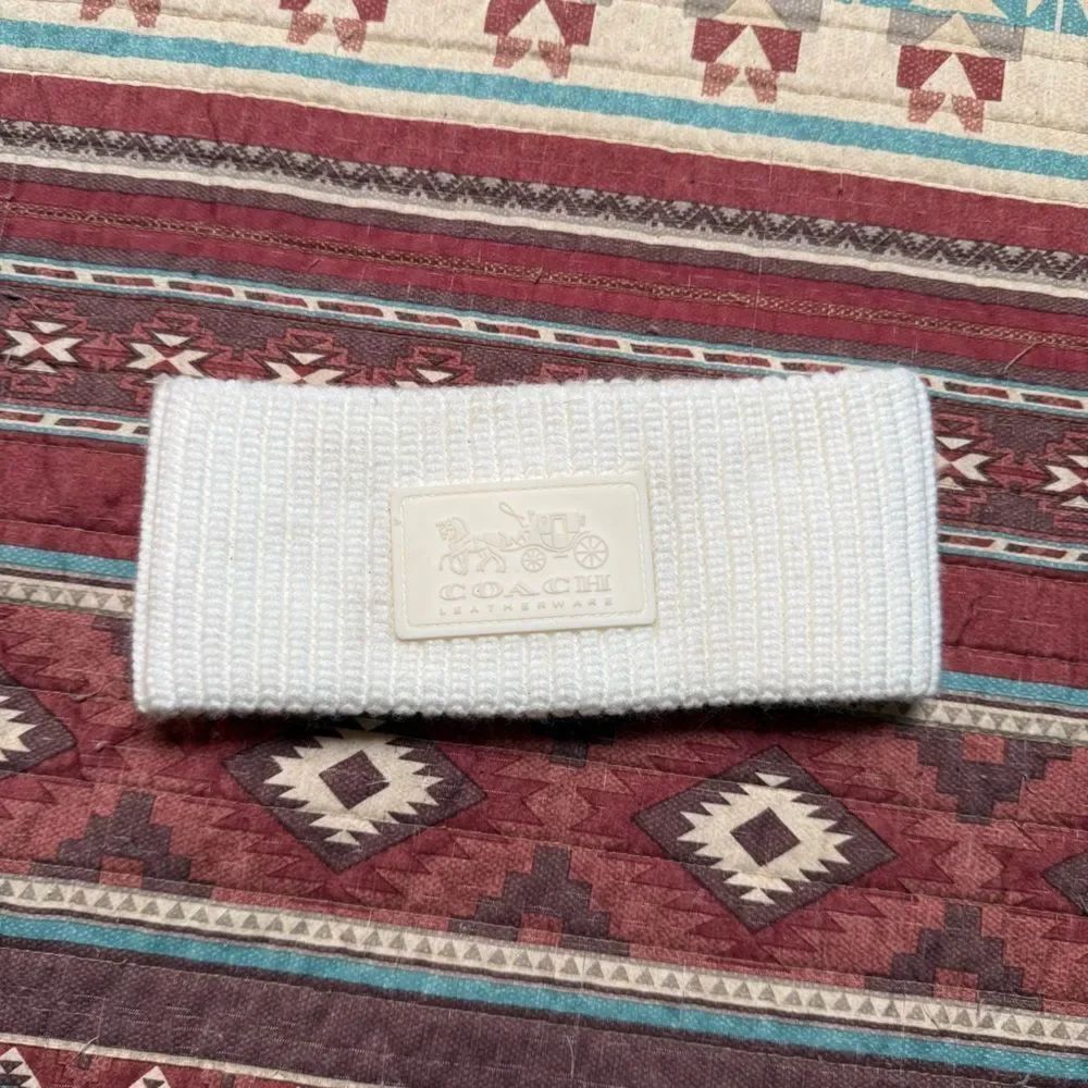 Coach Cream thick knit Headband